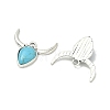 Bohemian Synthetic Turquoise Cattle Pendants FIND-Z112-01AS-02-2