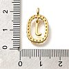 Brass Micro Pave Cubic Zirconia Pendants ZIRC-P123-01G-J01-3