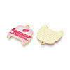 Valentine's Day Alloy Enamel Pendants ENAM-T023-24B-2