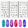 Stainless Steel DIY Nail Art Templates MRMJ-WH0092-012-1