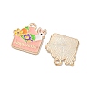 Easter Alloy Enamel Pendants X-ENAM-I055-01KCG-04-2