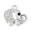 UV Plating Alloy Crystal Rhinestone Pendants RB-CBAD37D-02P-1