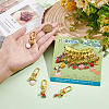 12Pcs 12 Style Alloy Enamel Fruit Pendant Decorations HJEW-PH01615-4