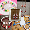 Spray Printed Opaque Acrylic European Beads SACR-SC0001-62-7