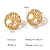 304 Stainless Steel Rhinestone Stud Earrings WGBC621-01-1
