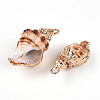Natural Sea Shell Pendants SSHEL-N038-45-2