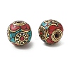 Handmade Tibetan Style Beads KK-Z157-02AG-01-1