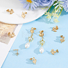 24Pcs 304 Stainless Steel Stud Earring Findings STAS-BBC0010-43G-4