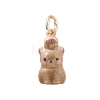 Spray Painted Brass Pendants KK-CBAE20A-01L-G-1