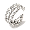 Non-Tarnish 304 Stainless Steel Open Cuff Ring RJEW-C067-24P-1