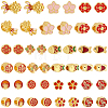 44Pcs 11 Styles Alloy Enamel European Beads ENAM-PA0001-02-1