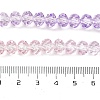 Transparent Painted Glass Beads Strands X1-DGLA-A034-T8mm-A05-4