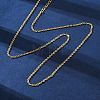 Brass Cable Chain Necklaces NJEW-D302-82G-3