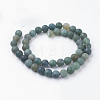Natural Moss Agate Bead Strands G-G735-62F-8mm-2
