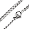 304 Stainless Steel Cuban Link Chain Necklace for Men Women NJEW-C013-02P-3