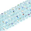 Transparent Glass Beads Strands EGLA-N016-4mm-01-1