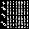 120Bgas 4 Styles Nylon & Iron Hook and Eye DIY-NB0016-10B-6