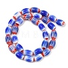 Handmade Millefiori Glass Oval Beads Strands LK-Z001-02B-04-3