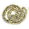 Electroplate Non-magnetic Synthetic Hematite Beads Strands G-S352-67-2