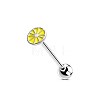 304 Stainless Steel Enamel Straight Barbell Tongue Rings FS-WG7AF88-10-1