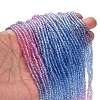 Transparent Painted Glass Beads Strands X1-DGLA-A034-T2mm-A08-2