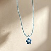 Summer Acrylic Flower Pendant Beaded Necklaces for Women WGAD42B-03-1
