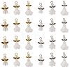  30Pcs 6 Styles Angel Frosted Acrylic Pendants FIND-TA0002-86-2