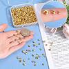 SOFPLATE 600Pcs 3 Styles Brass Crimp Beads Covers KK-SP0001-91B-3