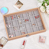24-Slot Rectangle Wood Pendant Necklace Jewelry Storage Presentation Boxes CON-WH0095-33A-5