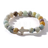 Natural Morganite Beaded Stretch Bracelets QL8624-2-1