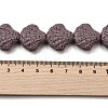 Dyed Natural Lava Rock Beads Strands G-A264-A04-01E-4