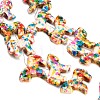 Dyed Synthetic Turquoise Beads Strands GG-CBAAE19-04B-3