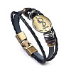 Braided Leather Cord Retro Multi-strand Bracelets LS-BJEW-L616-20C-1