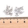 Religion 304 Stainless Steel Charms STAS-E521-07P-09-3