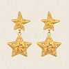 304 Stainless Steel Cubic Zirconia Dangle Stud Earrings WG7D1EF-01-3