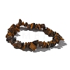 Unisex Chip Natural Tiger Eye Beaded Stretch Bracelets X-BJEW-S143-02-8