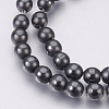 Electroplate Non-Magnetic Synthetic Hematite Beads Strands G-F585-C-6mm-2