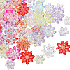 80Pcs 2 Styles Transparent Acrylic Bead Caps TACR-SP0001-28-1
