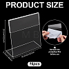 16Pcs Acrylic L Shaped Table Desktop Sign Display Stand AJEW-FG0005-89-2