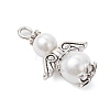 Glass Pearl Pendants PALLOY-JF03652-3