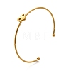 304 Stainless Steel Cuff Bangles STAS-Z108-08G-01-4