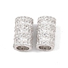 925 Sterling Silver Micro Pave Clear Cubic Zirconia Beads SE-CBAF1B2-16B-P-1