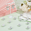 30Pcs Printed Silicone Focal Beads SIL-SC0001-73-4