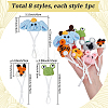 8Pcs 8 Styles Polyester Doll Hat DIY-SC0033-54D-2