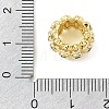 Brass Micro Pave Cubic Zirconia Beads CU-CBA389D-01G-02-3