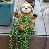 Swinging Sloth Hanging Resin Planter Pot PW-WG4AD0F-01-2