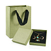 3Pcs Square Paper Jewelry Display Cases CON-TA0001-39D-01-1