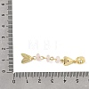 Brass Pave Cubic Zirconia Clear Cubic Zirconia & Natural Rose Quartz & Enamel European Dangle Charms GG-CBA3401-01G-A07-3