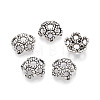 Tibetan Style Alloy Bead Caps TIBEB-T004-19AS-1