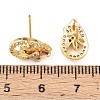 Brass Micro Pave Cubic Zirconia Stud Earrings EJEW-F400-02E-G-3